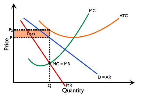 Figure 2.11.12: Monopolist – loss making
