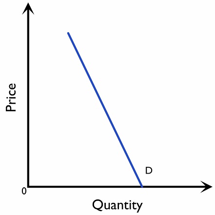 Figure 2.5.2: An inelastic demand curve